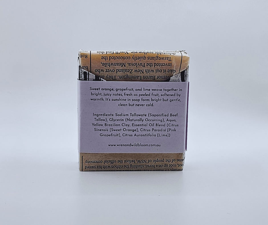 Wild Citrus Beef Tallow Soap